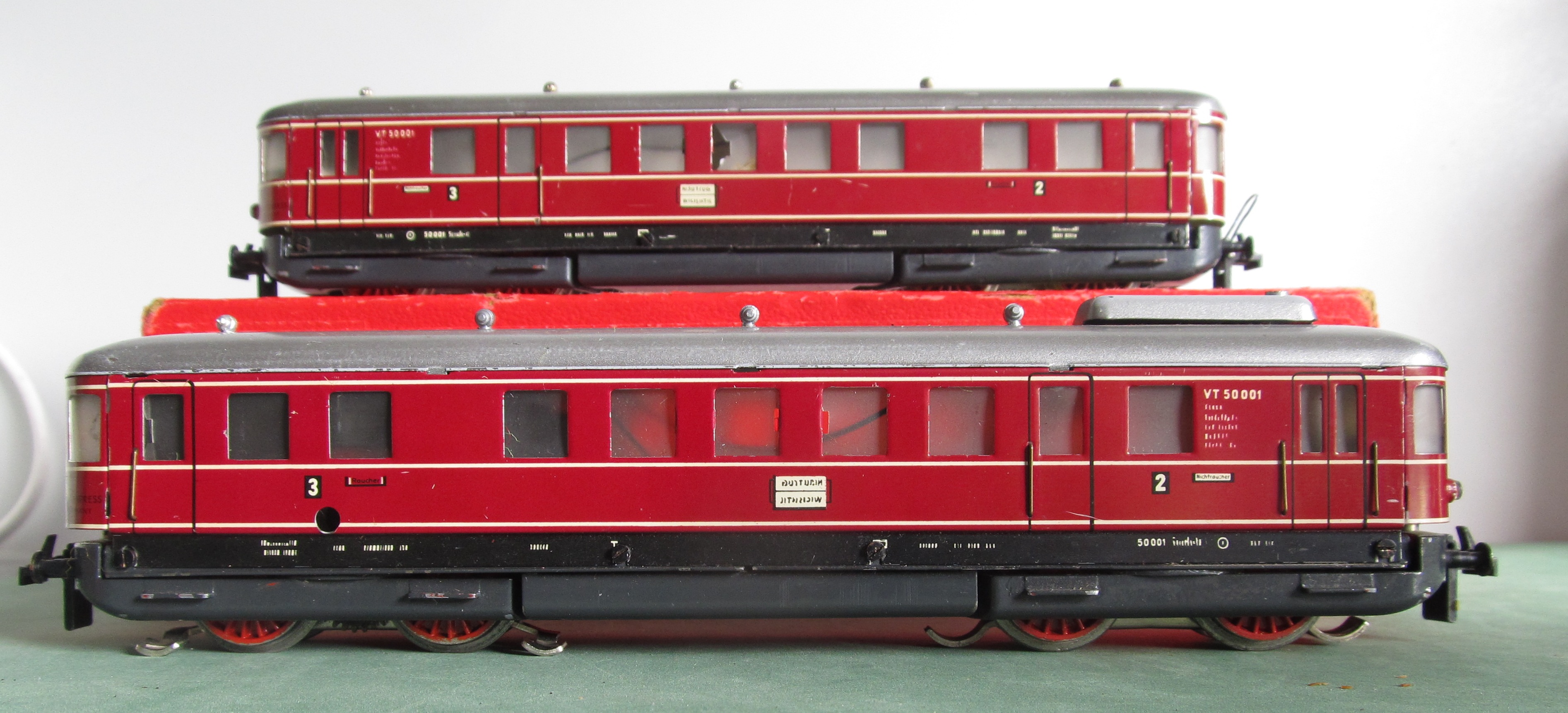 VT 50 Triebkopf und Beiwagen